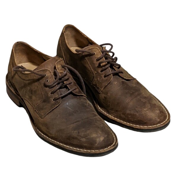 Cole Haan men's leather casual lace up leather loafer distressed look 9.5M - Picture 8 of 12